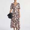 Apparel A.L.C. | Emery Midi Wrap Dress Maritime Navy Multi