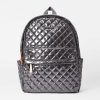 Handbags MZ Wallace | City Metro Backpack Xs Anthracite Metallic