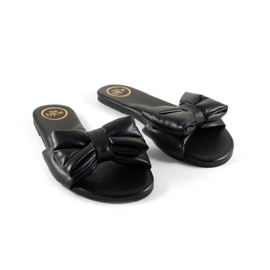 Shoes Solei Sea | Rafie Bow Sandal Black