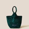 Handbags Naghedi | Kyoto Clutch Velvet Emerald