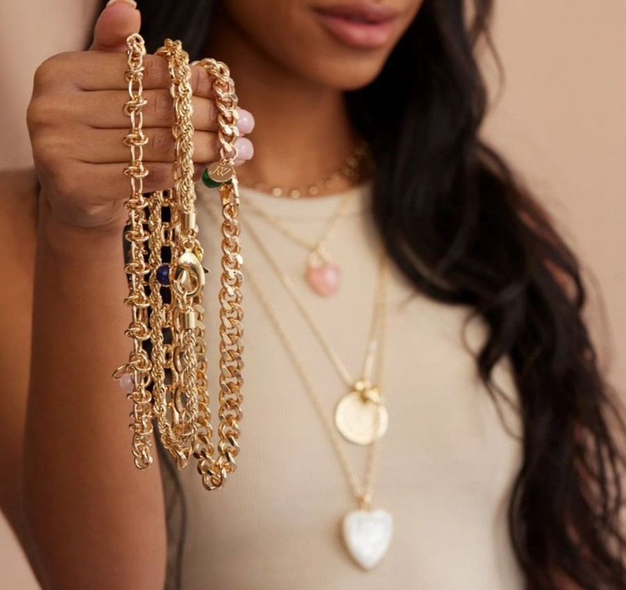 Jewelry + Accessories Jane Win Necklaces | Statement Rope Chain 18"