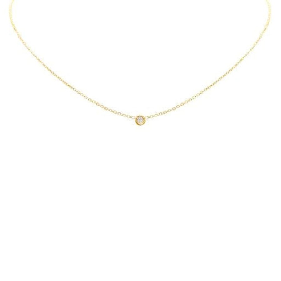 Jewelry + Accessories LA SOULA Necklaces | One Diamond Station Necklace