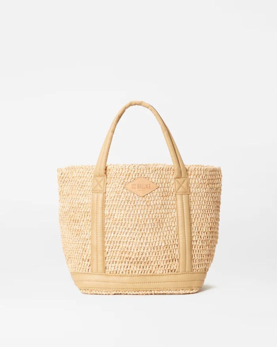 Handbags MZ Wallace | Raffia Tote Small Raffia/ Camel