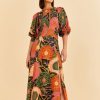 Apparel Farm Rio | Puff Sleeve Maxi Dress Vintage Garden Black