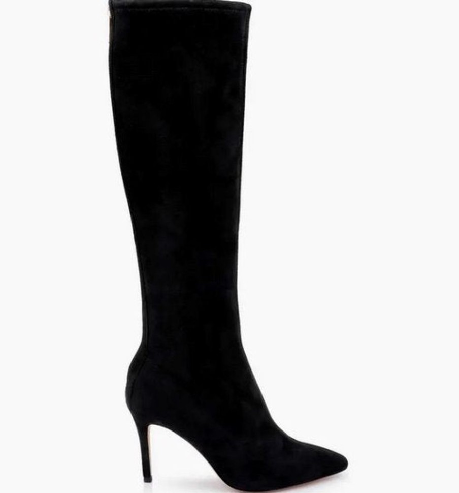 Shoes L'Agence Footwear | Giverny Boot Suede Black