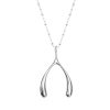 Jewelry + Accessories Jane Win Jane Win Jewelry | Lucky Wishbone Silver 18" Satellite