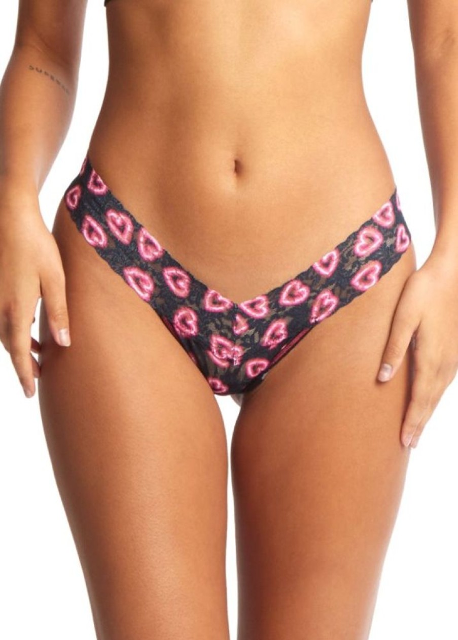 Apparel Hanky Panky | Pr4911P Printed Low Rise Thong Wrap Text Me