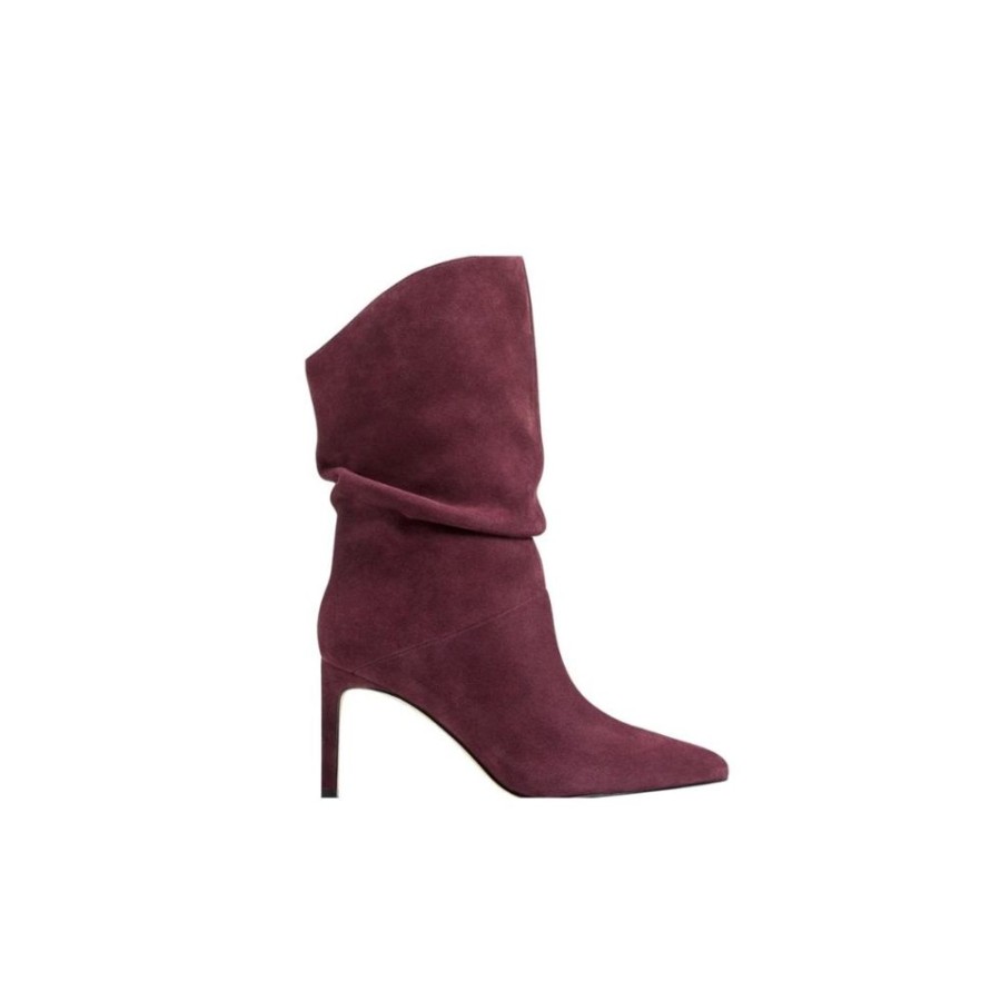 Shoes Marc Fisher | Angi Suede Dark Red Suede