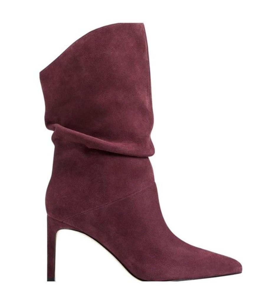 Shoes Marc Fisher | Angi Suede Dark Red Suede