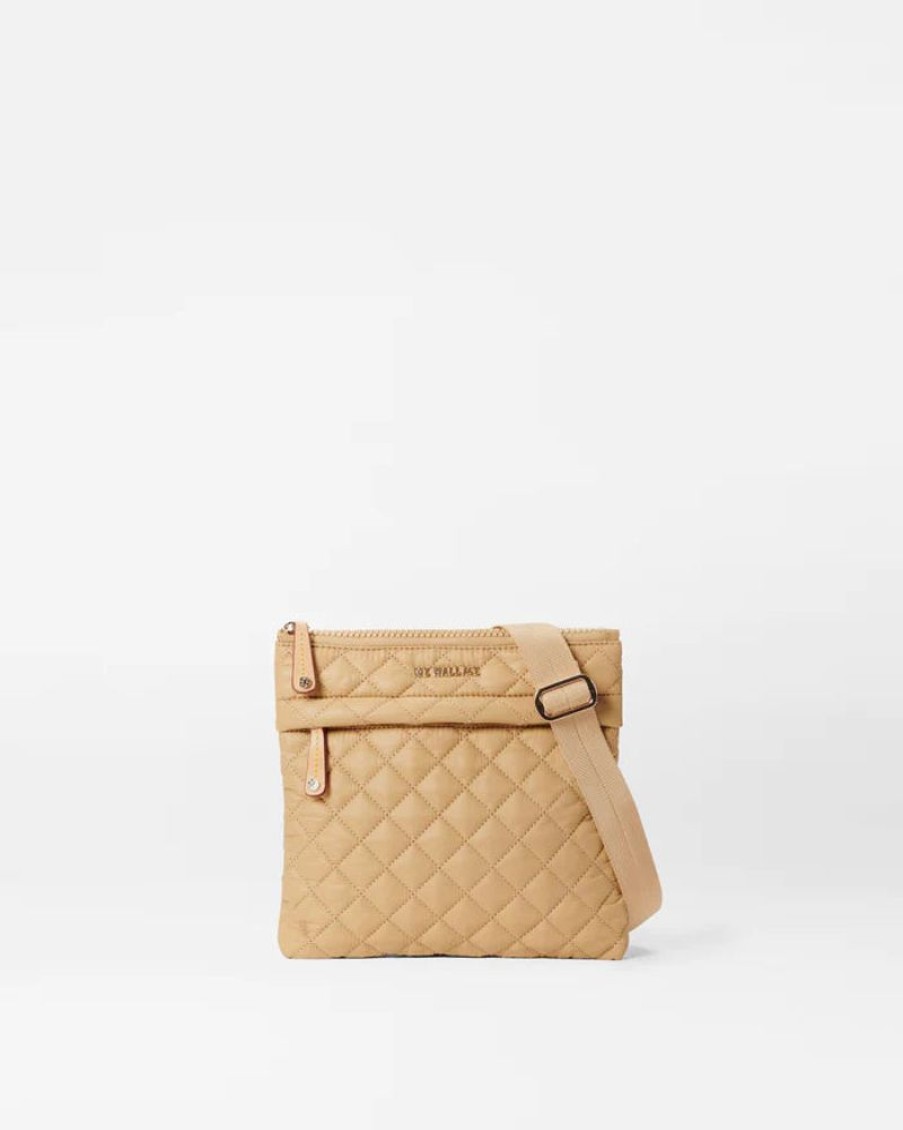 Handbags MZ Wallace | Metro Flat Crossbody Camel