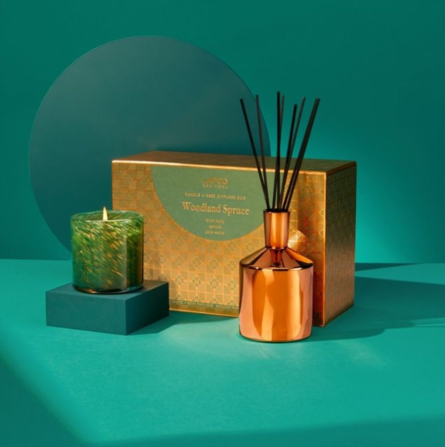 Jewelry + Accessories LAFCO Candles & Diffusers | Woodland Spruce Classic Candle & Diffuser Duo