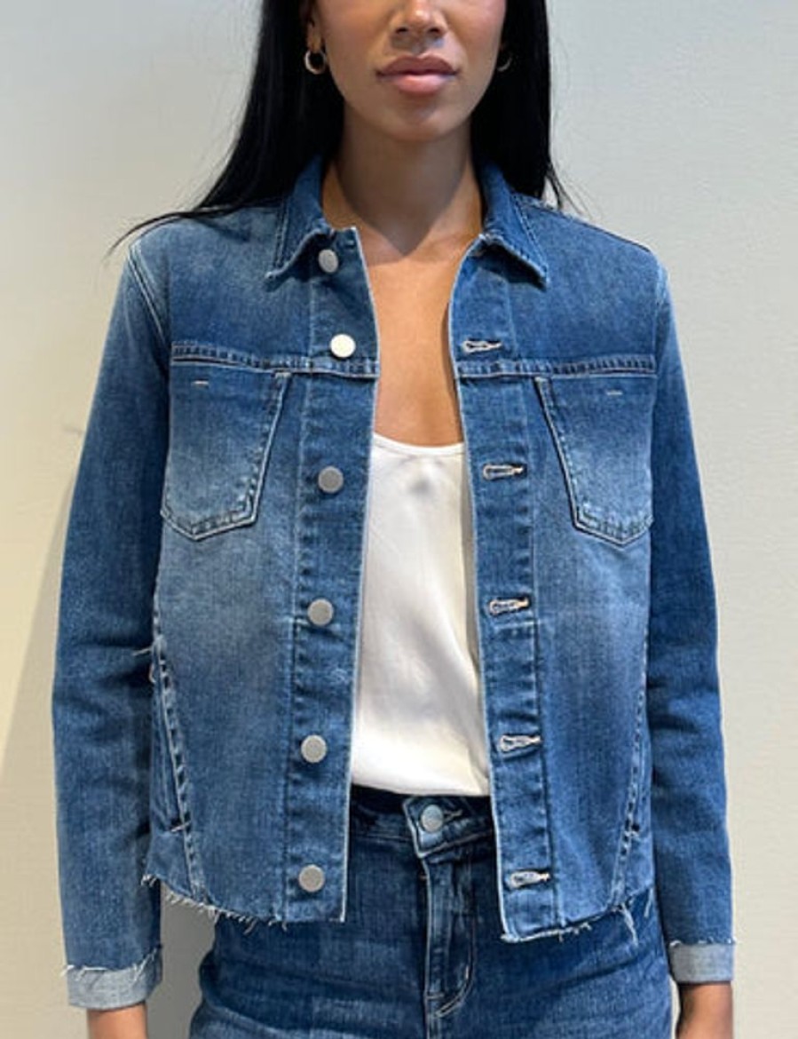 Apparel L'Agence | Janelle Slim Raw Jacket Wilcox