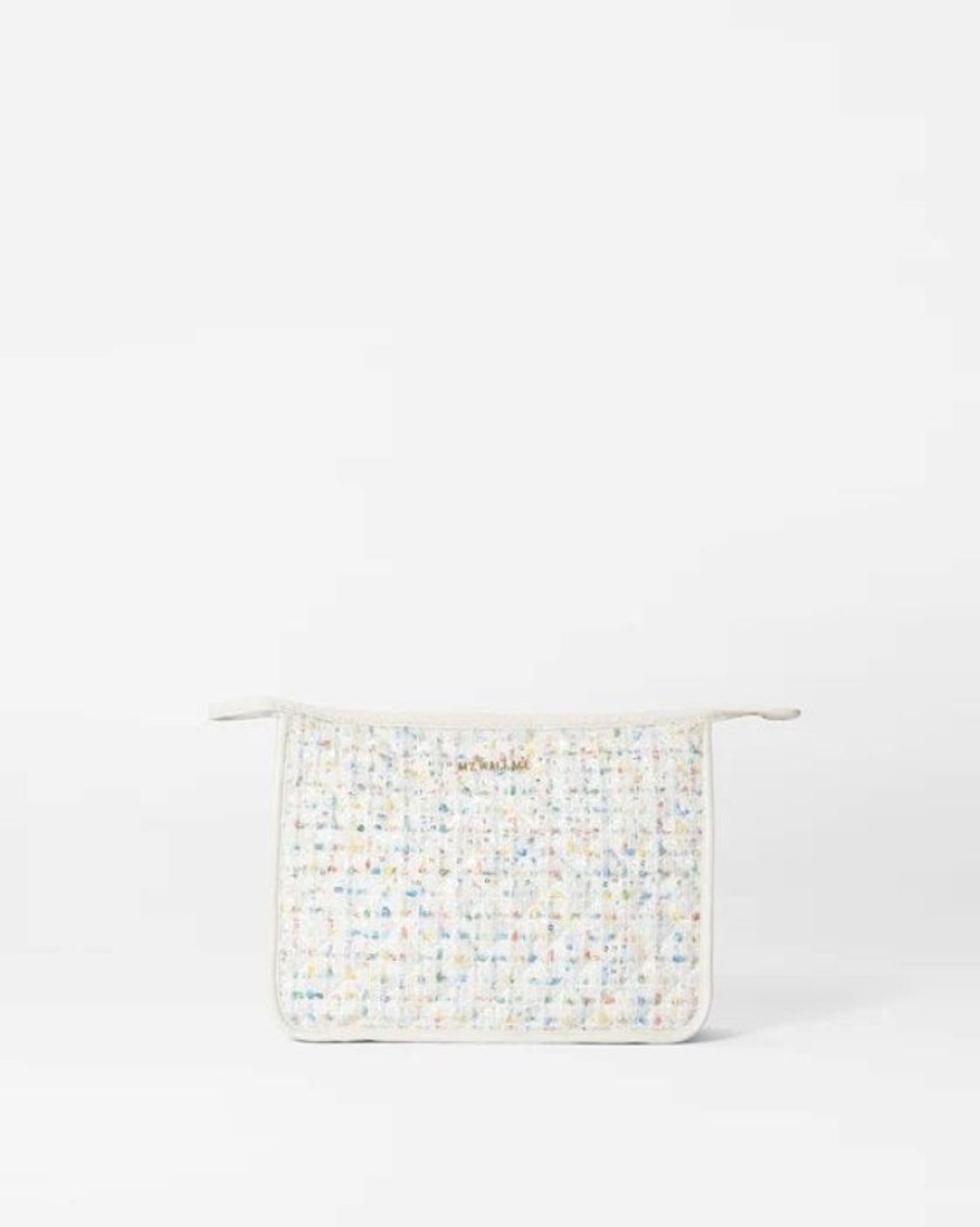 Handbags MZ Wallace | Metro Clutch White Boucle