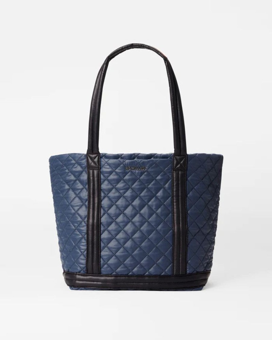 Handbags MZ Wallace | Empire Tote Medium Navy/ Black