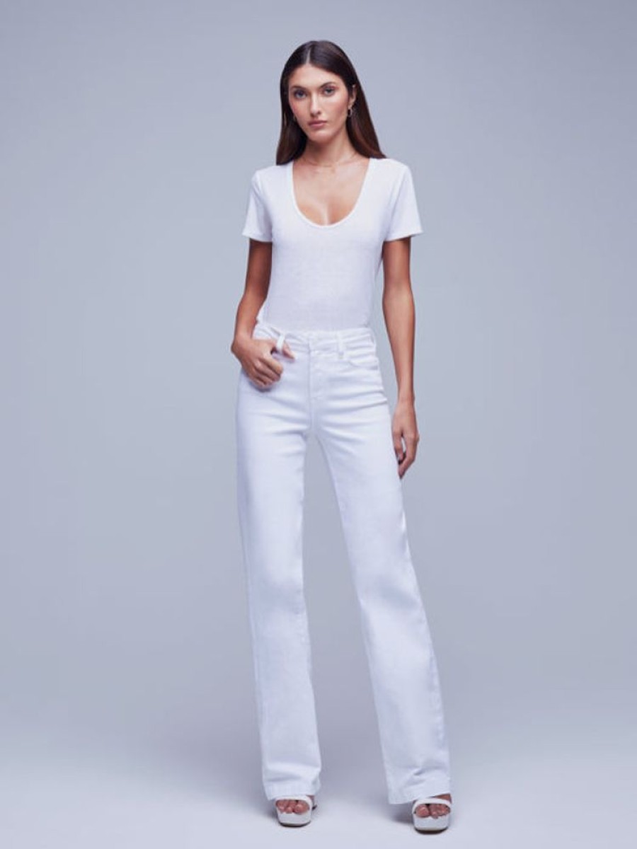 Apparel L'Agence | Clayton Wide Leg Blanc