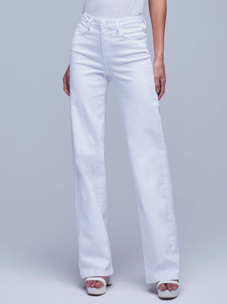 Apparel L'Agence | Clayton Wide Leg Blanc