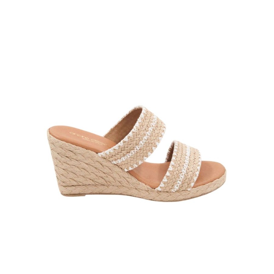 Shoes Andre Assous | Nolita Raffia Natural White