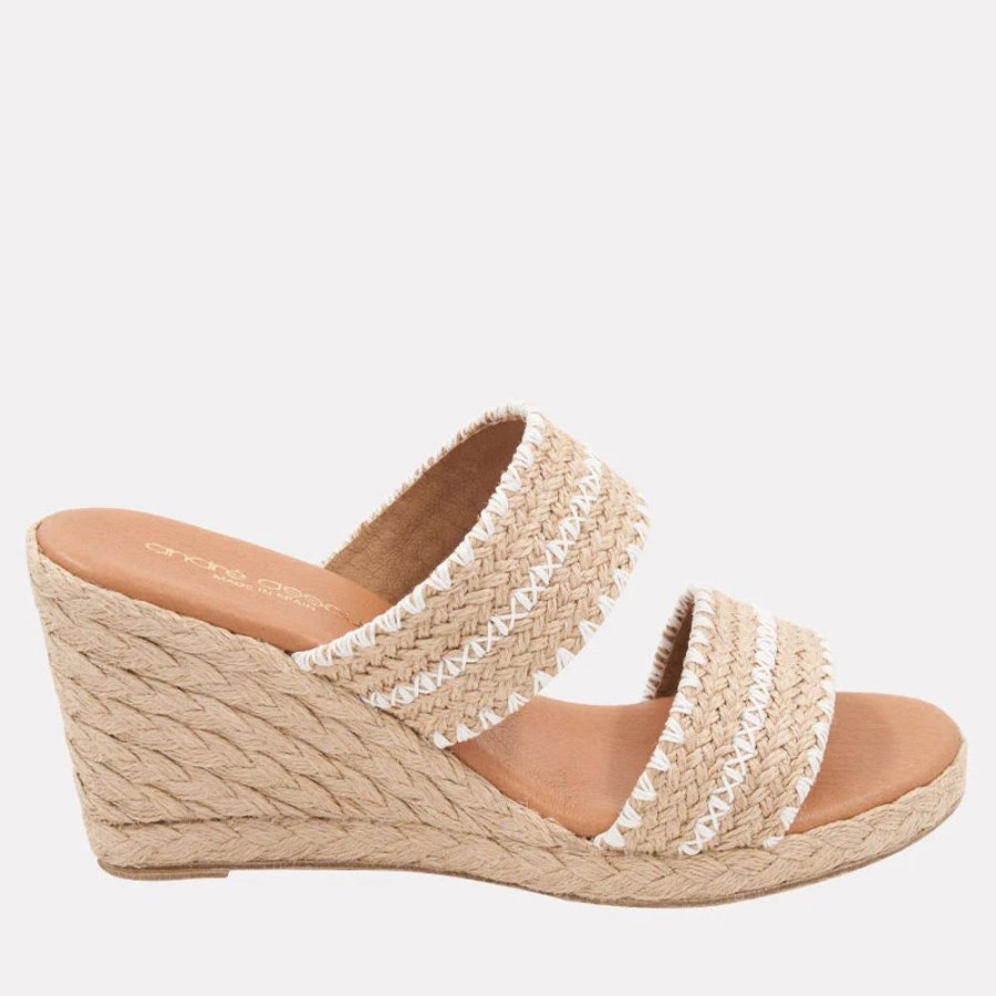 Shoes Andre Assous | Nolita Raffia Natural White