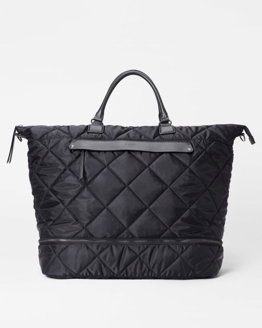 Handbags MZ Wallace | Quilted Madison Weekender Xl Black