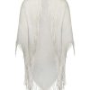 Jewelry + Accessories Minnie Rose Scarves | Cotton/ Cashmere Fringe Shawl White