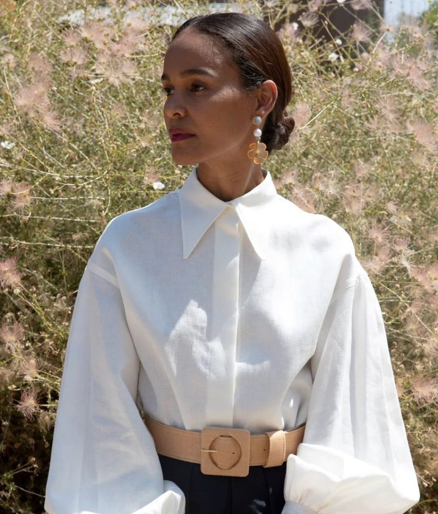 Jewelry + Accessories Lizzie Fortunato Jewels Belts | Agnes Belt Citrus Linen