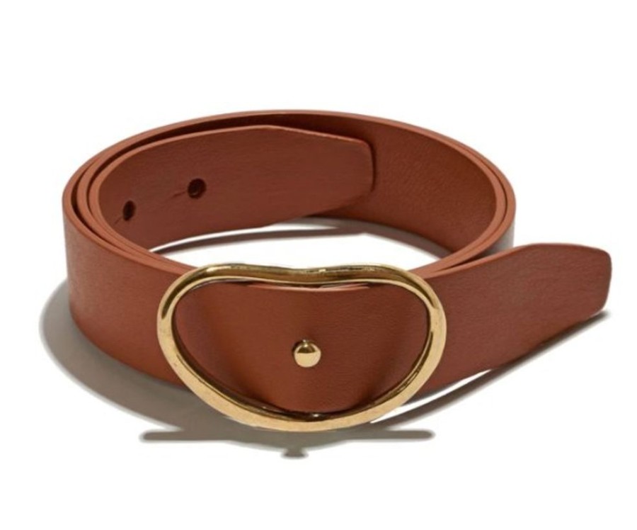 Jewelry + Accessories Lizzie Fortunato Jewels Belts | Wide Georgia Belt Tan