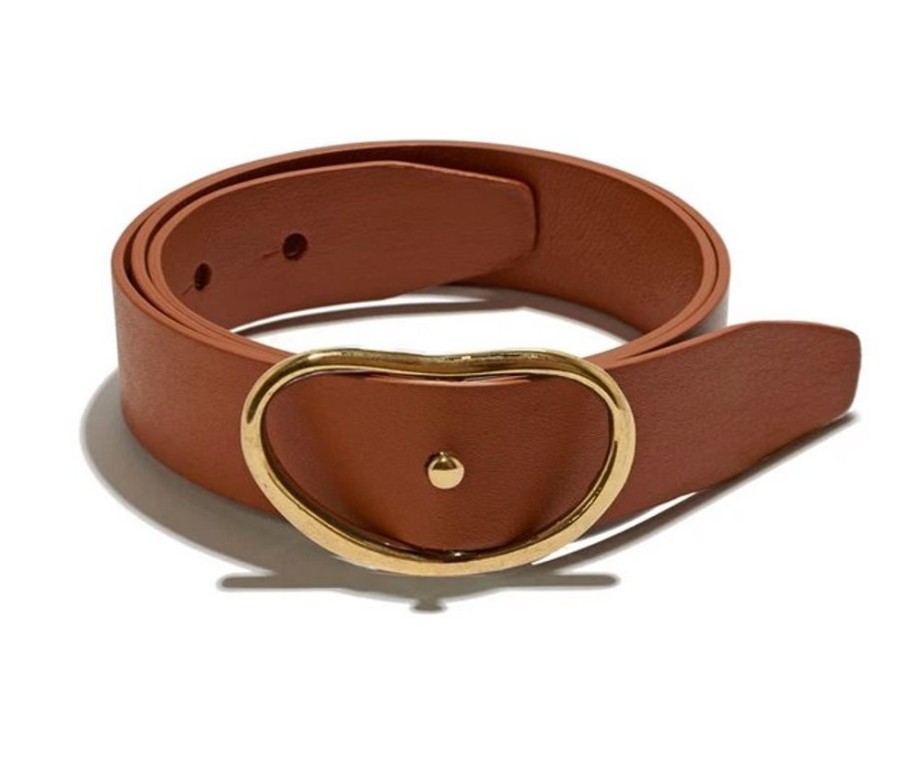 Jewelry + Accessories Lizzie Fortunato Jewels Belts | Wide Georgia Belt Tan