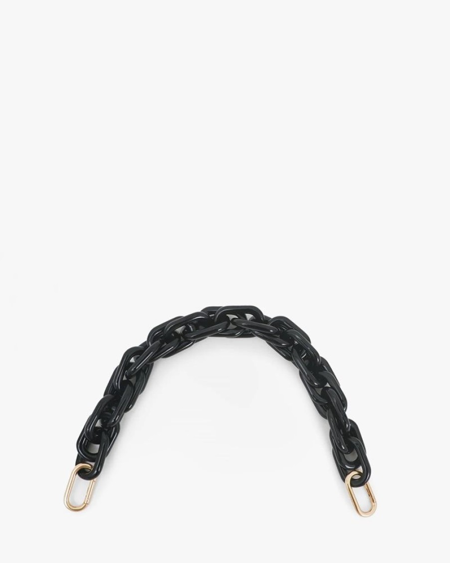 Handbags Clare V. | Shortie Strap Resin Black