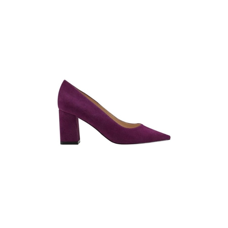 Shoes Marc Fisher | Zala Pump Suede Dark Purple