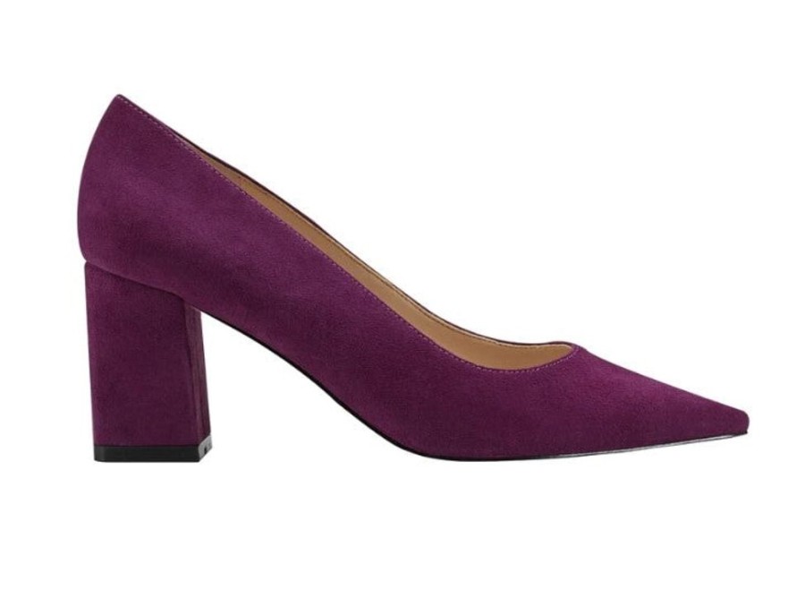 Shoes Marc Fisher | Zala Pump Suede Dark Purple