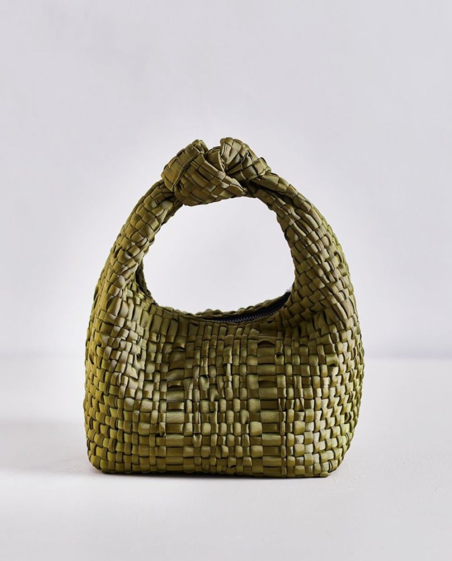 Handbags Maria La Rosa | Mini Datolite Ribbon Khaki