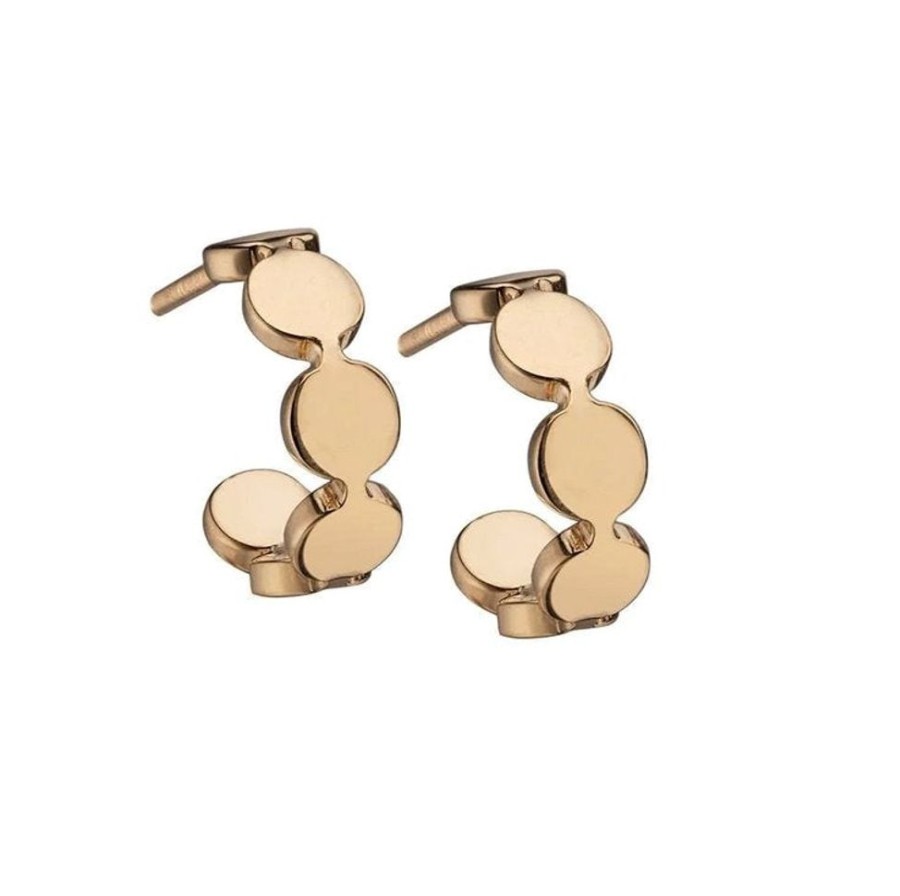 Jewelry + Accessories Jennifer Zeuner Earrings | Margaux 1/2" Hoops Gold