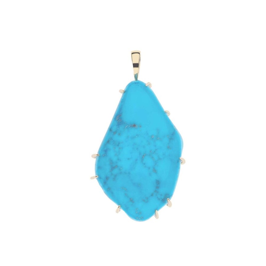 Jewelry + Accessories Jane Win Jane Win Jewelry | Lucky Nugget Pendant Turquoise-Pendant Only