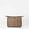 Handbags MZ Wallace | Woven Clutch Camel/ Black