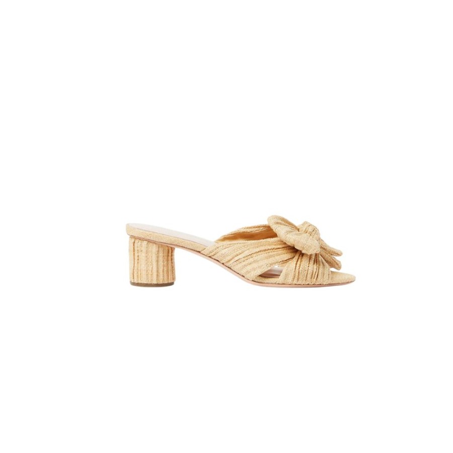 Shoes Loeffler Randall | Emilia Pleated Bow Heel Natural