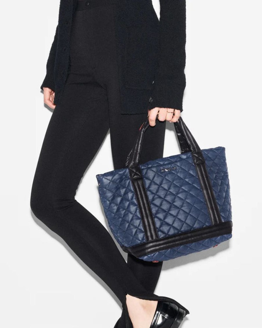 Handbags MZ Wallace | Empire Tote Small Navy/ Black