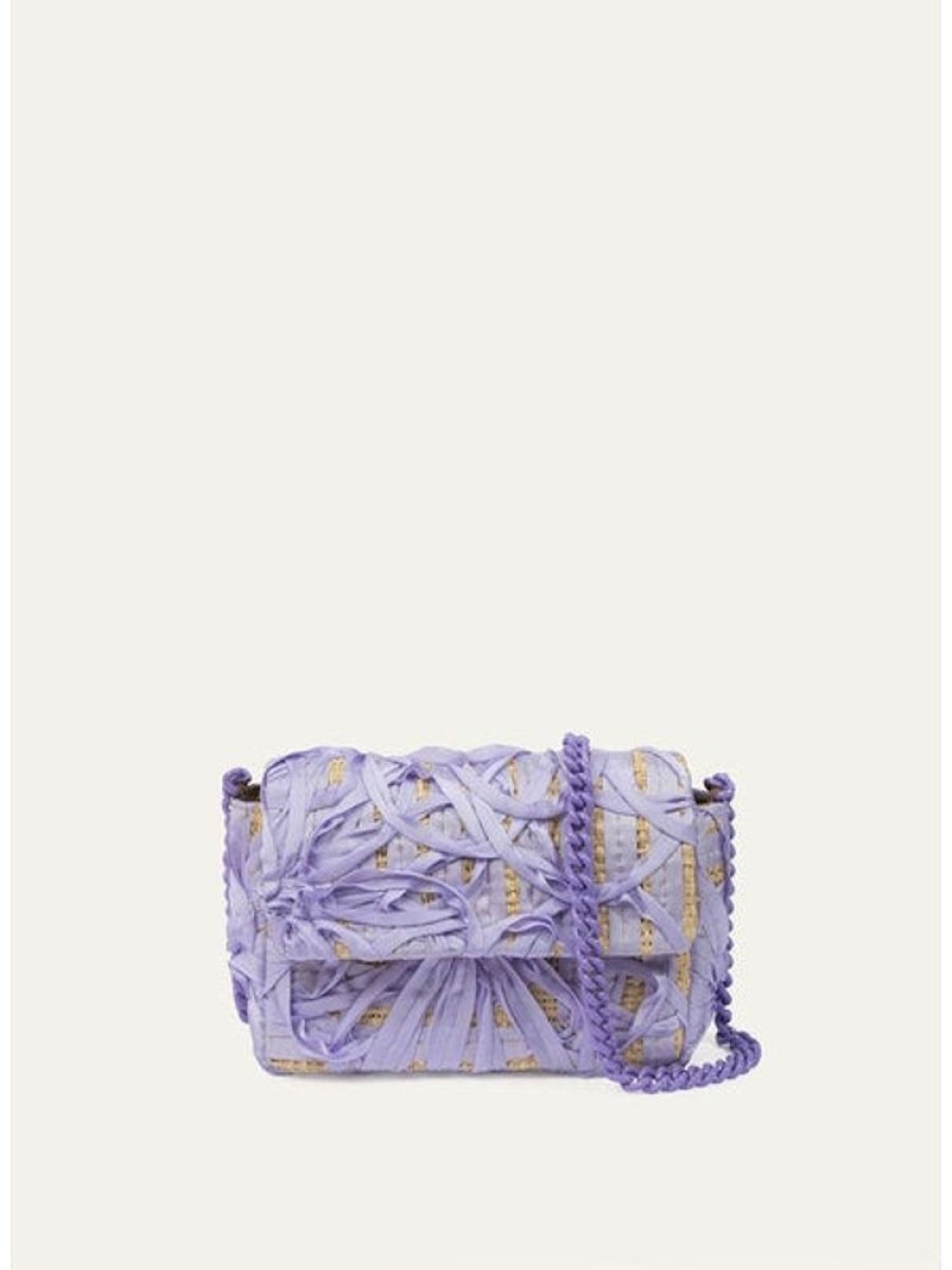 Handbags Maria La Rosa | Narciso Mini Pub Ribbon Lilac