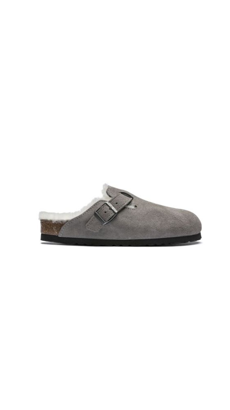 Shoes Birkenstock | Boston Shearling Suede Stone Coin