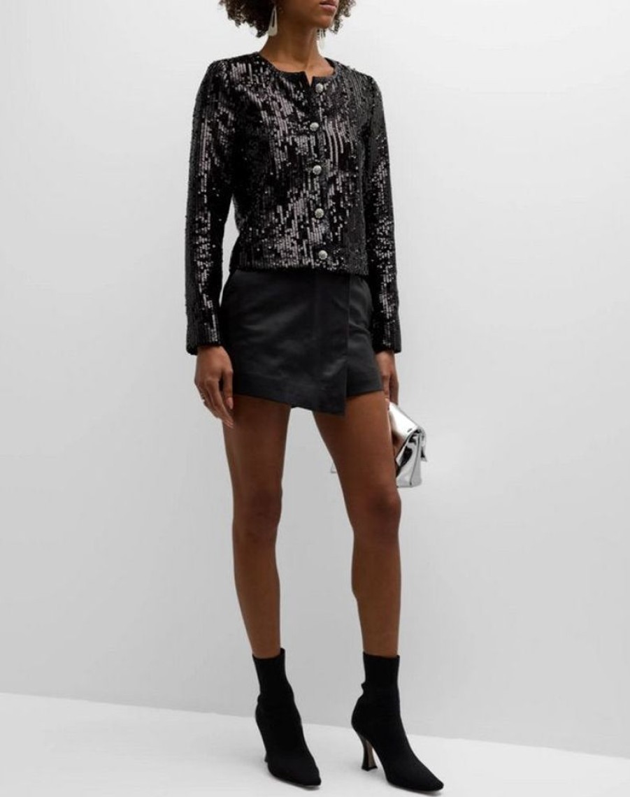 Apparel Derek Lam | Verretta Sequin Jacket Black