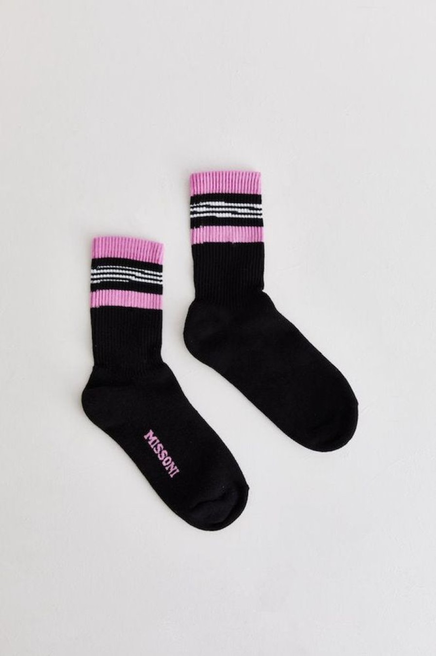 Apparel Missoni | Sock Knitted Black/ Pink