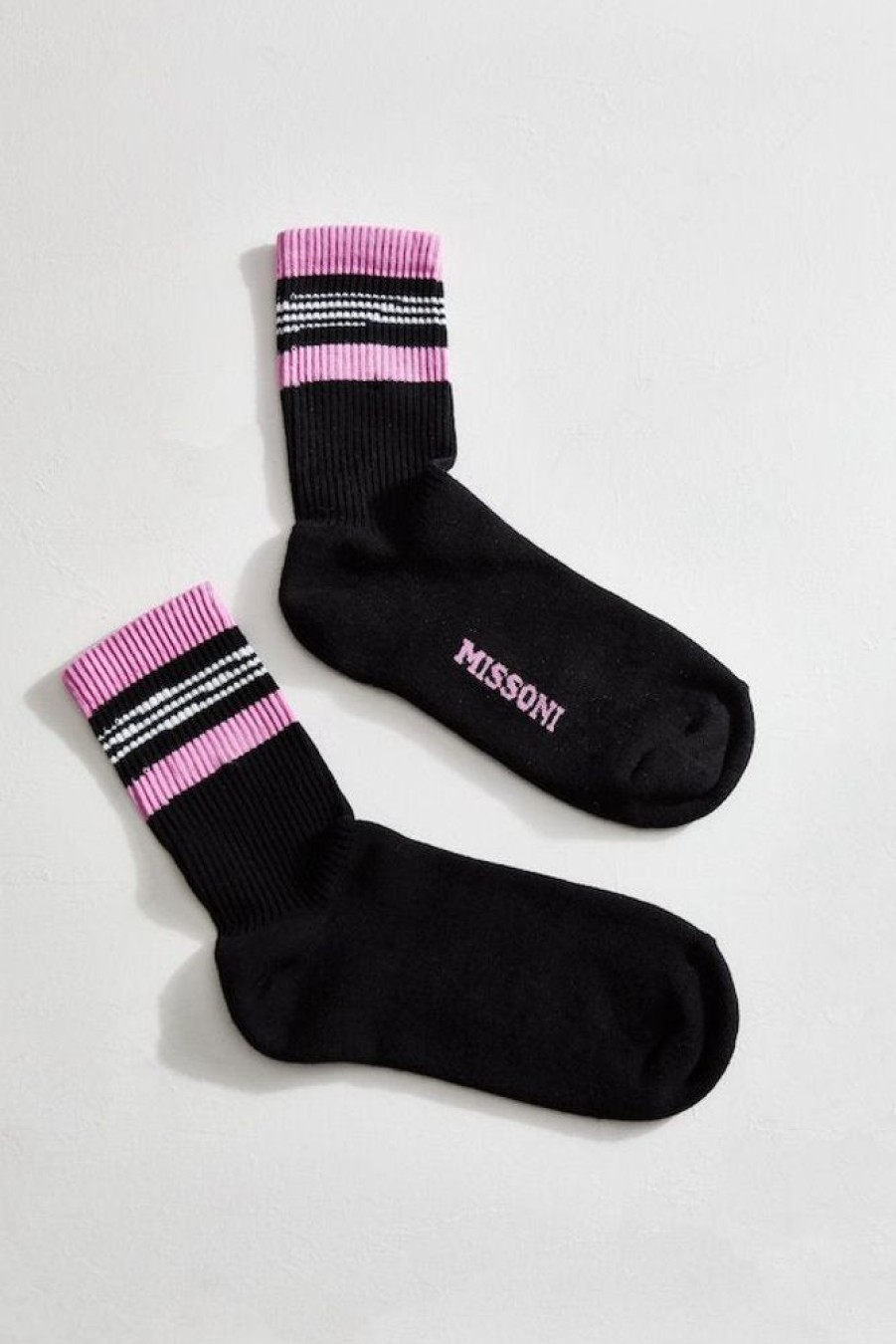 Apparel Missoni | Sock Knitted Black/ Pink