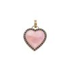 Jewelry + Accessories Jane Win Necklaces | Love Set In Stone Pendant Rose Quartz