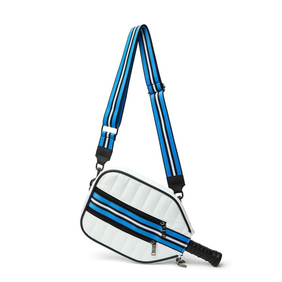 Handbags Think Royln | Sporty Pickleball Crossbody White Patent