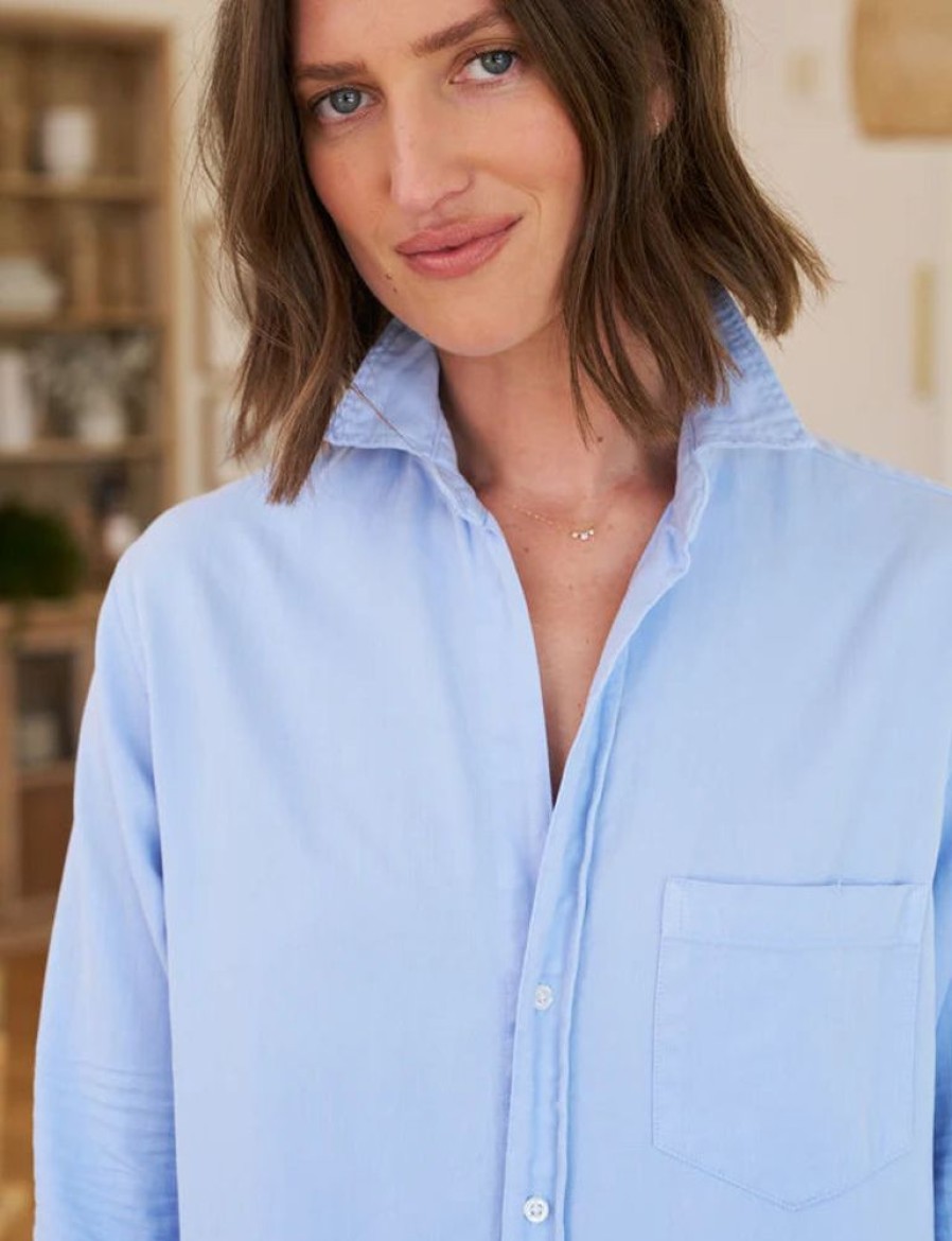 Apparel Frank & Eileen | Rory Maxi Shirtdress Glacier