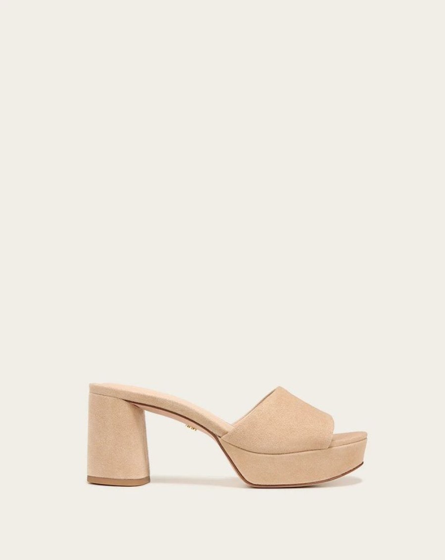 Shoes Veronica Beard - Shoes | Dali Platform Low Suede Leather Sand