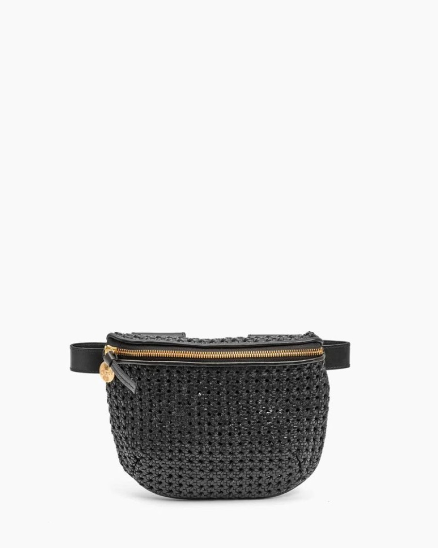 Handbags Clare V. | Fanny Pack Black Rattan