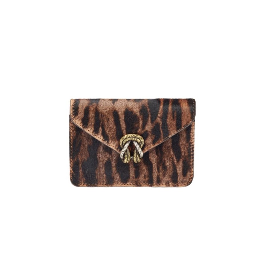 Handbags Claris Virot | Alex Card Holder Leather Ocelot