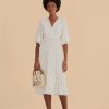 Apparel Farm Rio | Ruffles Tassels Midi Dress Off White