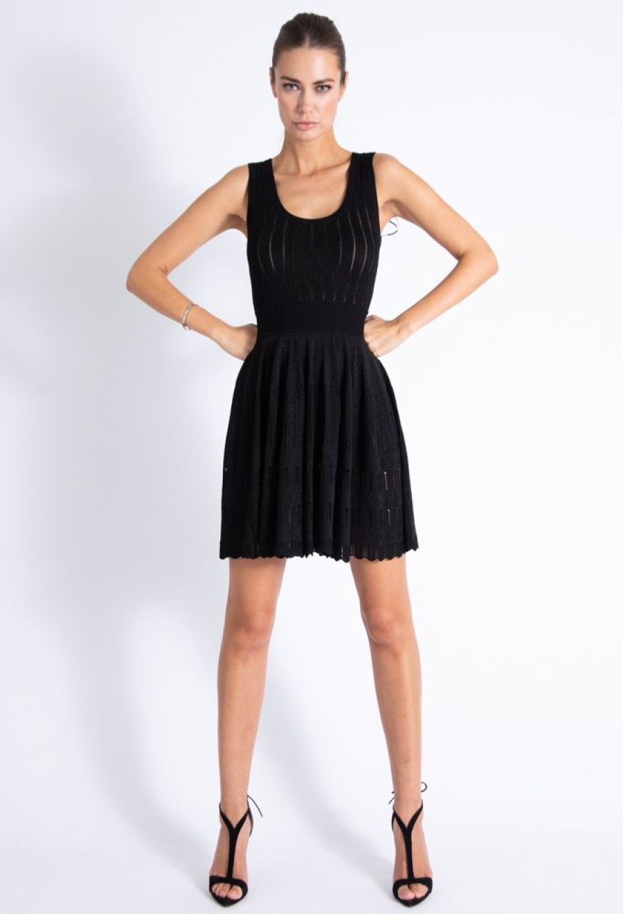 Apparel Karina Grimaldi | Phoebe Knit Mini Dress Black