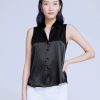 Apparel L'Agence | Emmy Blouse Black